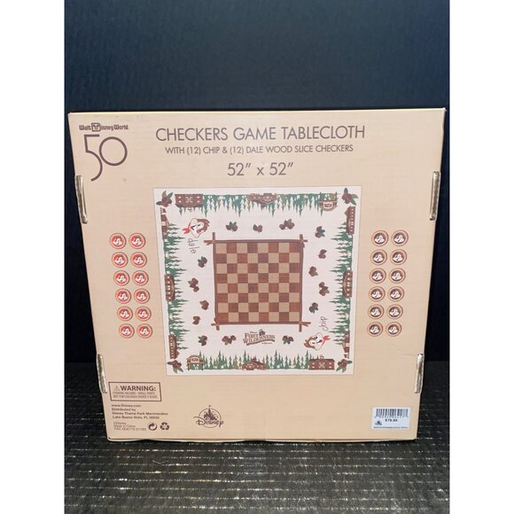 WDW - Walt Disney Fort Wilderness Resort & Campground Chip & Dale Checkers Game - Picture 3 of 6